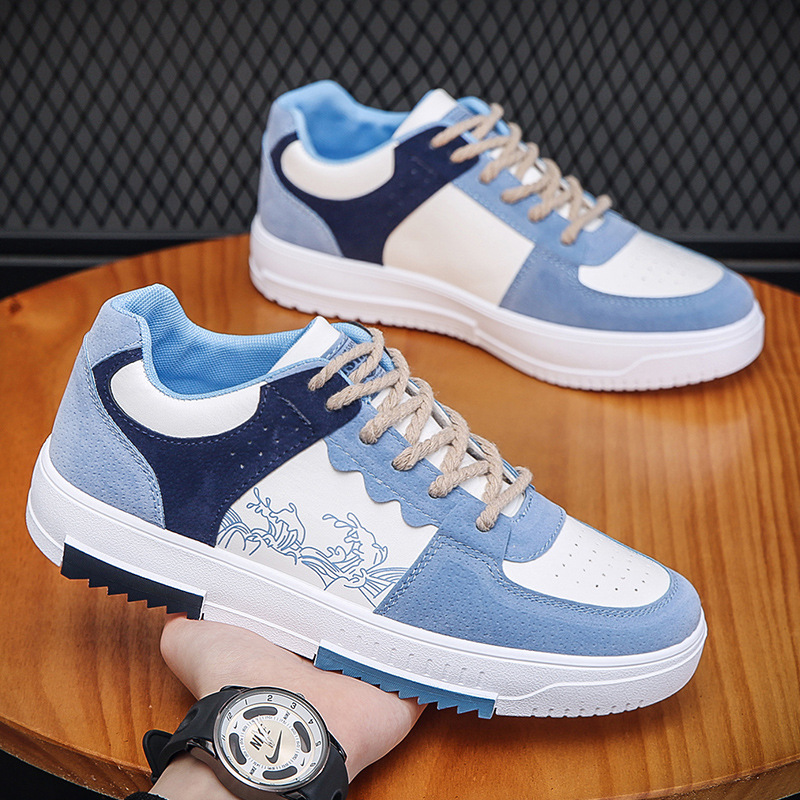 Zapatos de verano para hombres 2024 Nuevos deportes versátiles transpirables zapatos de tablero bajo casuales zapatos de moda de diseño de nicho de marca de moda para estudiantes