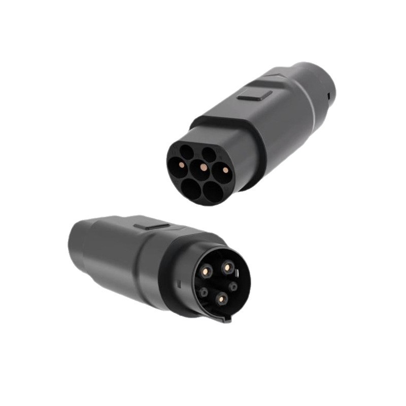 新能源电动汽车充电转换头适用特斯拉连接器新能源汽车充电转接头