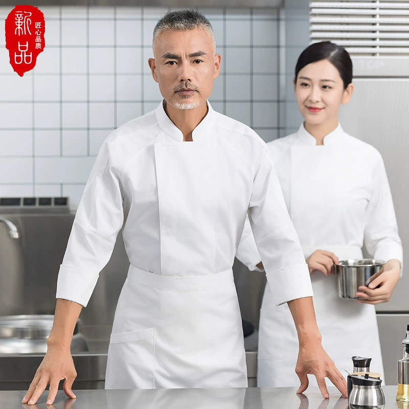 Рабочая одежда шеф-повара, осенняя мужская и женская высококачественная одежда для ресторана, горячего горшка, ресторанная кухня, одежда оптом