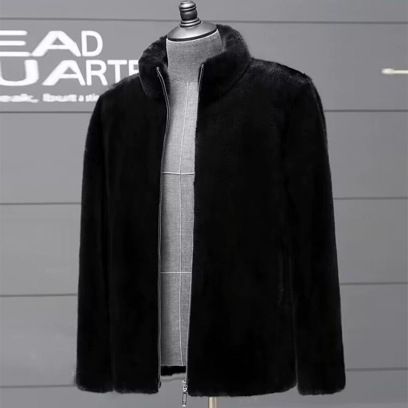 Coat, demi-season warm men's jacket