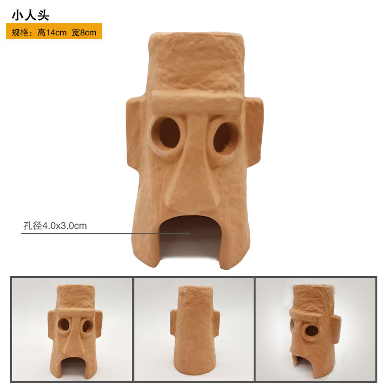 살구색 마스크 작은 머리