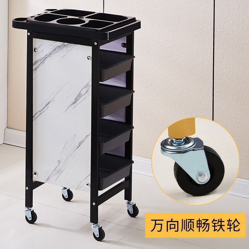 Carro de belleza, cochecito de peluquería, cochecito de peluquería, carro de herramientas, carro de barra de cinco capas, carro de peluquería, armario de herramientas de peluquería