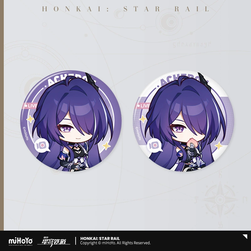 Коллекционный значок (Honkai: Star Rail) — персонаж, цветной картон на подложке, одиночный