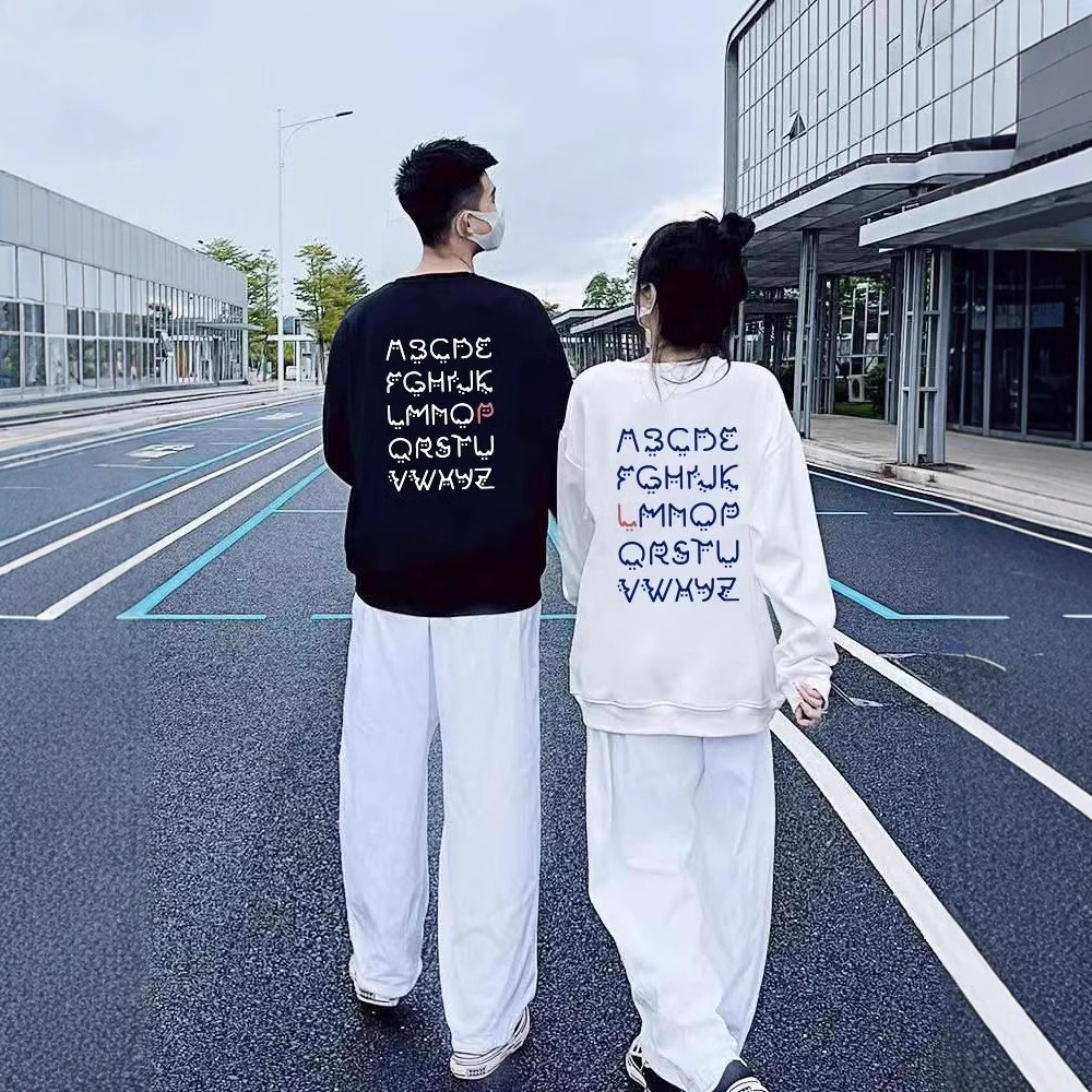 특별한 커플 세트 느슨한 운동복 2024 새로운 하이 엔드 봄과 가을 벨벳 재킷