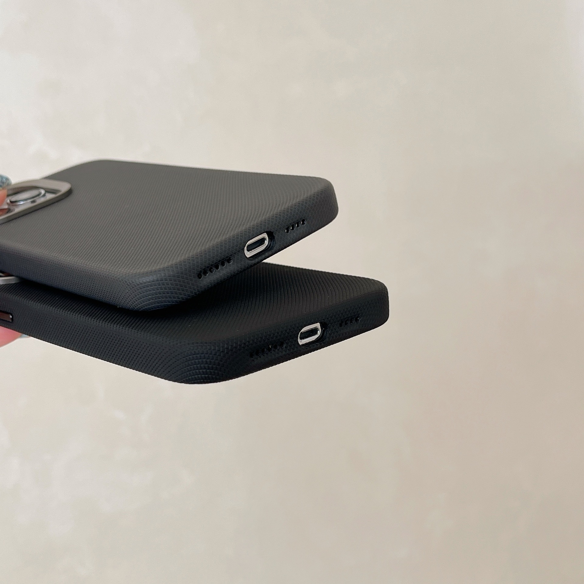 Funda de Cuero con Textura de Diamante para Teléfono 9