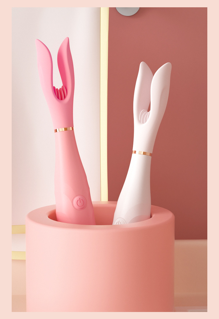 Jiuai Vibrating Insertable Massage Stick, USB Remote Control, Pink TPE — detail image 33