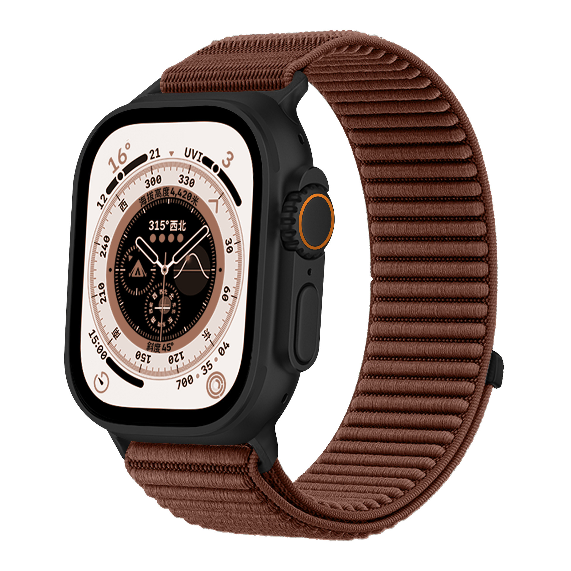 Correa de Nylon Tejido para Reloj Inteligente Apple Watch 10/11/12, Ajustable