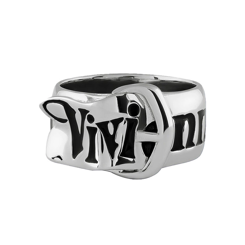 Vivienne Queen Mother King's Ring Planet Ring Saturn Fritillary Colored Enamel Epoxy Wide Version Oil Drip