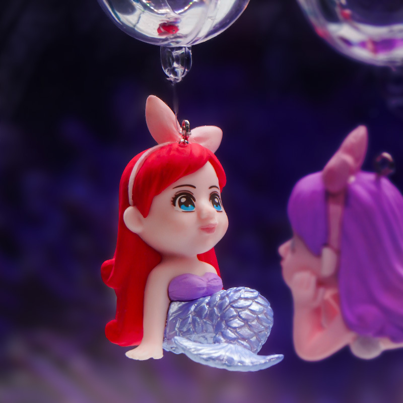 Pajarita de PVC sumergido sirena micro paisaje bonsai decoración de paisajismo conjunto de acuario marino al por mayor