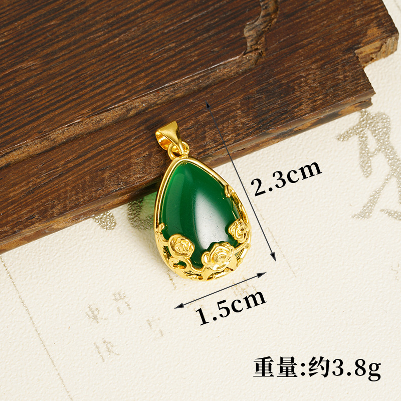 D2355 colgante verde (sin cadena)