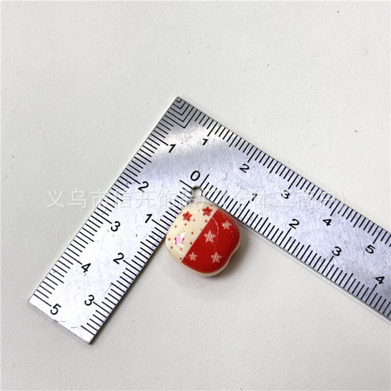 通孔亚克力星星小熊印花小馒头串珠笔配件手机链diy手工饰品材料|undefined