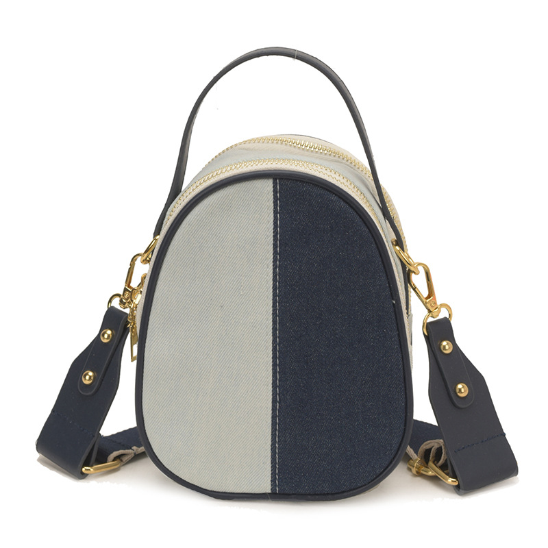 Jean empalme bolso de mano de color contraste mujer 2026 nuevo estilo de lujo ligero cruzado de moda de moda de hombro mochila