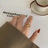 Ring, small design advanced jewelry suitable for men and women for beloved, 2023 collection, does not fade, internet celebrity, high-quality style, wholesale