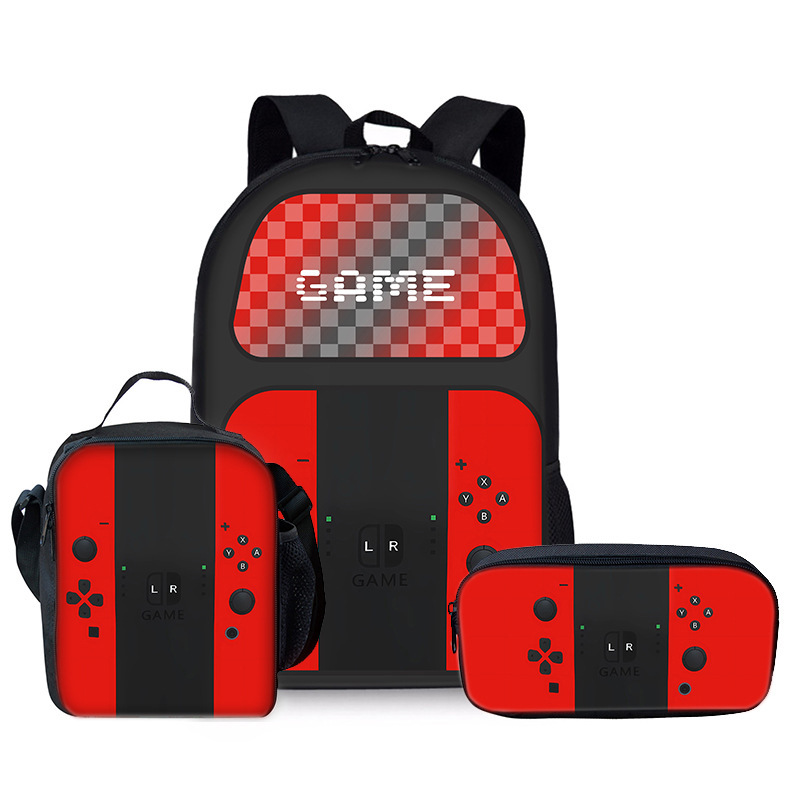 ゲーム機小中学生 DIY バックパックメーカー卸売軽量多用途バックパッククロスボディ食事バッグ鉛筆バッグ|undefined