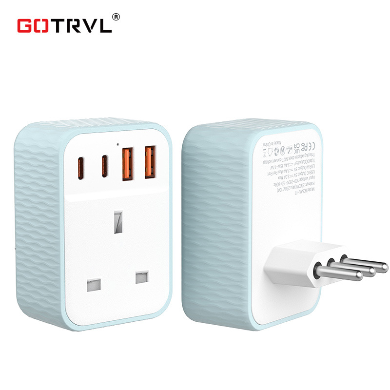 英标转意大利转换插头英国德国日本美国印度欧洲南非插头转换器