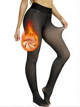 Z 79930 Black Translucent Leggings Fleece Lined ��͸�w���ѝ