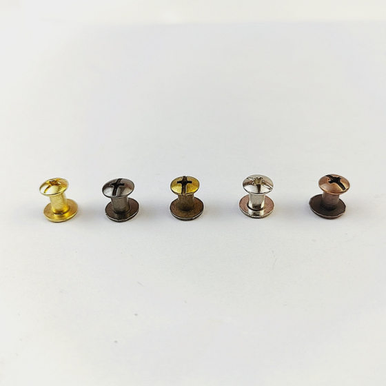 For Amazon 150 sets of 8*6mm5 colors each 30 sets of boxed alloy dumbbell nail Phillips screw belt buckle
