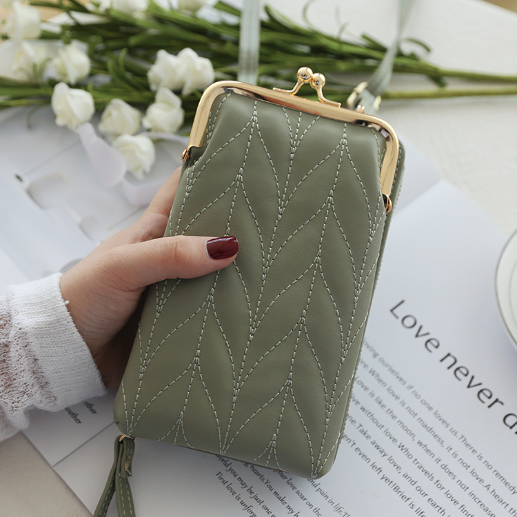 Monedero Elegante y Moderno, Nuevo Modelo de Verano Transfronterizo, Moda Coreana, Retro, Fresco, Bolso Bandolera para Teléfono Estilo Chanel