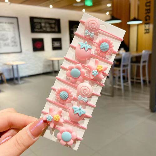 New Korean version of children's cartoon rubber band does not hurt the hair band for girls and babies, cute headband, little girl's hair accessories, hair tie