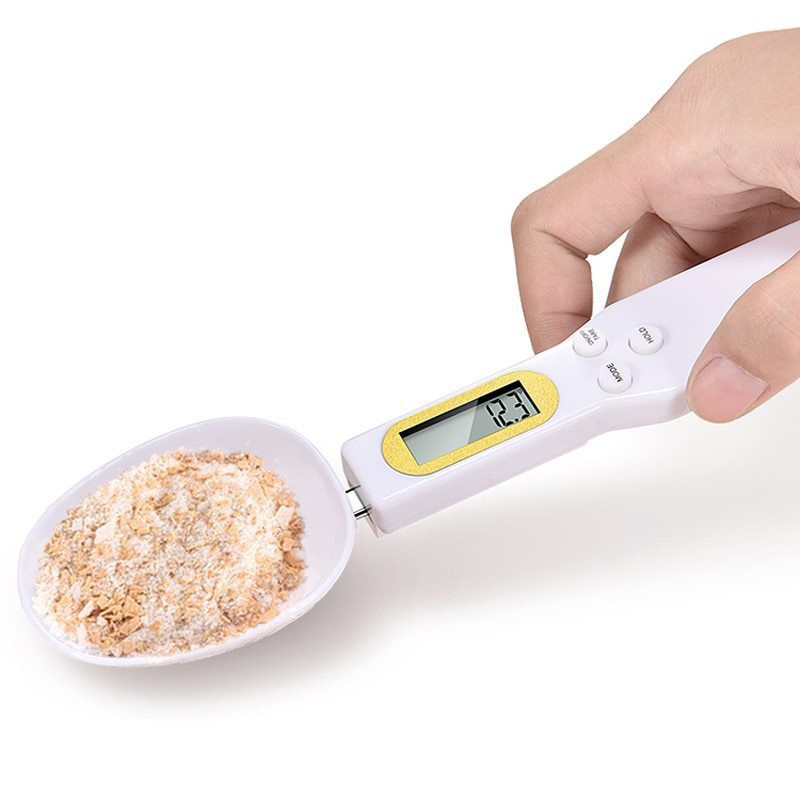 Escala electrónica de alta precisión cuchara doméstica cuchara pesada cocina portátil condimento gramo escala bebés suplemento 0.1g