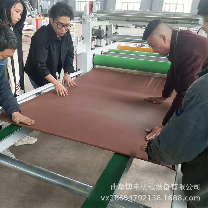 皮革海绵EVA热熔胶复合机 墙布软包硬包平贴机 墙板涂胶贴面机器