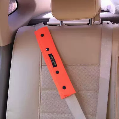 Seat belt shoulder pad: separator baby shoulder pad protective - orange-shoulder-pads