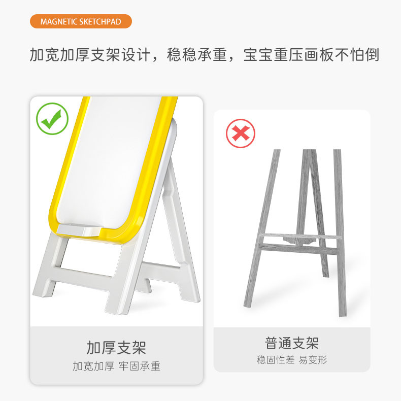 Graffiti magnético para niños plegable tablero de dibujo pequeño tablero de escritura borrable de succión magnética 1 a 6 años dibujo para niños entrega de pizarra pequeña
