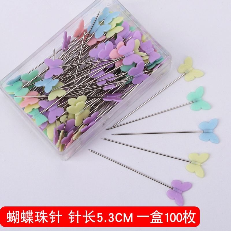 Aguja de cuentas de cerámica corte tridimensional Aguja de posicionamiento de la aguja de la perla aguja fija de acero inoxidable aguja de conformación de ropa hecha a mano