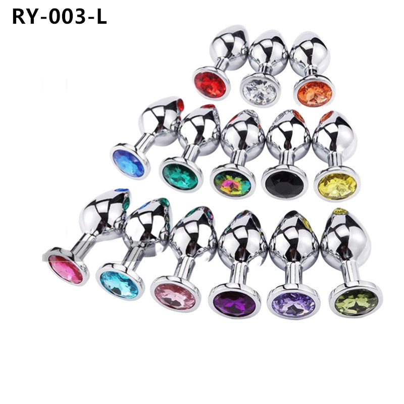 Volver corte metal anal plug adulto hombres y mujeres SM compartir masturbación clímax sexy anal plug adulto suministros pequeño mediano grande