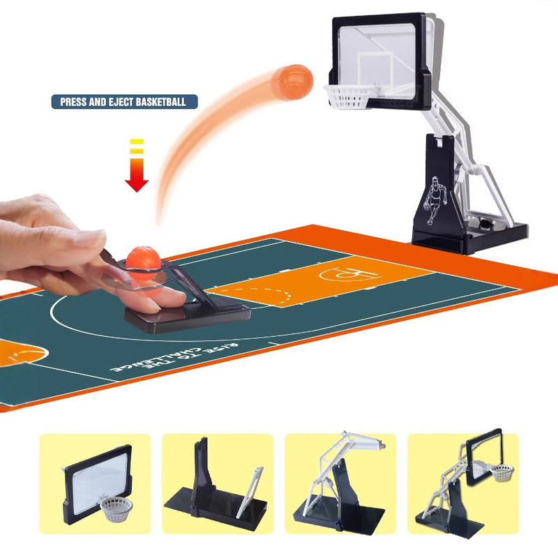 Cross-border DIY children's movable desktop ejection launch basketball toys adult decompression artifact foreign trade wholesale