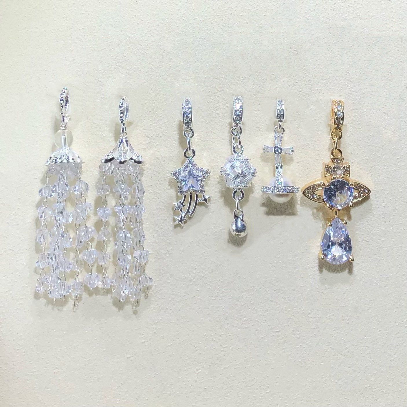 High Color Retention 14K Gold-Filled Crystal DIY Accessories Heavy Tassel Pendant Spacer Beads Bracelet Necklace Beaded Accessories