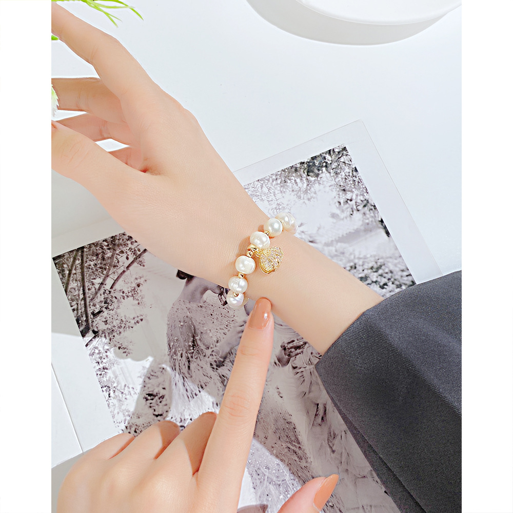 Fashion Shell Copper Bracelets Pearl No Inlaid Copper Bracelets