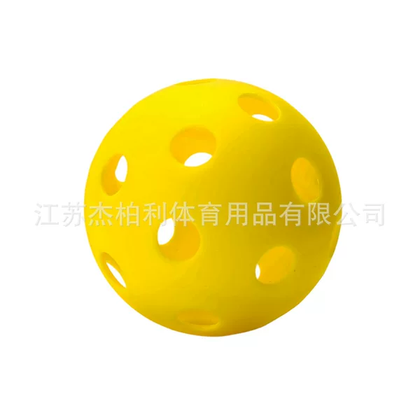 Cross-Border New Product Pickleball High-Elastic Ball Indoor Practice Ball Pickleball Tpe Ball with Holes Pickleballshu