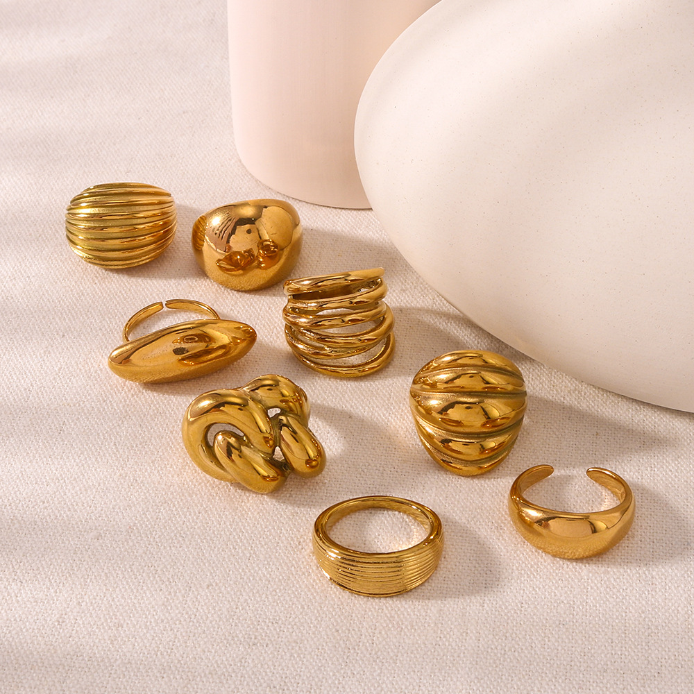 Geometric Wrap Ring For Women Designer Style Irregular Shape_voghion.com