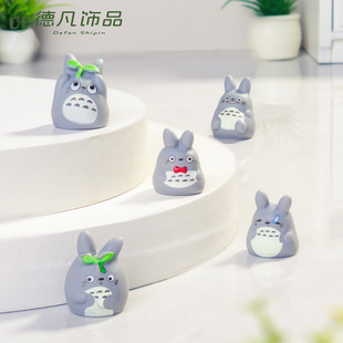 Resin totoro figurine | valentine's day & back-to-school season healing desktop decoration - wholesale from 1688