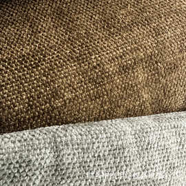 厂家直销 纯色仿麻面料平纹粗麻沙发坐靠垫抱枕涤纶桌旗装饰布料