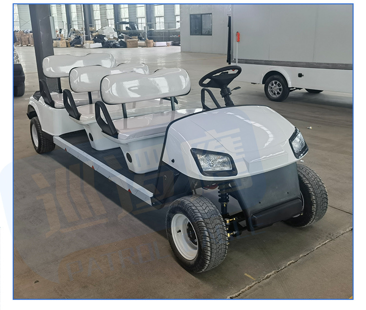 Customized six-seat golf cart Scenic Spot Amusement Park sightseeing car without awning new golf sightseeing car