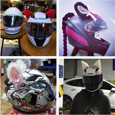 Helmet Decoration Cat Ears — Motosiklet dəbilqələri