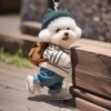 2D puppy pendant