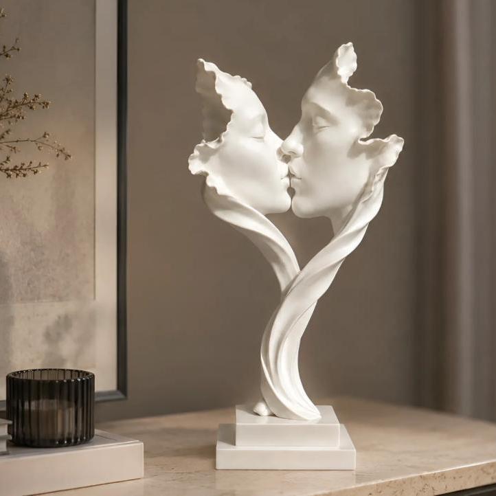 Abstract Art Blooming Kiss Home Decor Desktop Ornaments Living Room Tv Cabinet Light Luxury Office Wine Cabinet Decoration Abstract Art Blooming Kiss Home Decor Desktop Ornaments Living Room Tv Cabinet Light Luxury Office Wine Cabinet Decoration