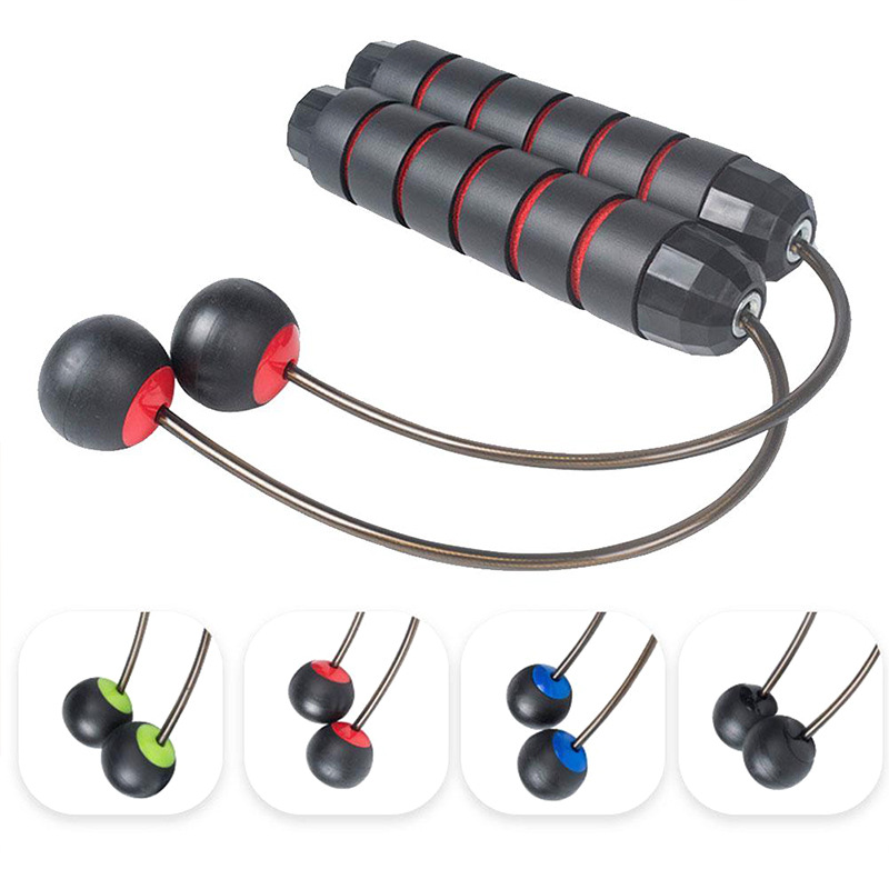 Cuerda para saltar inalámbrica para ejercicios de fitness para adultos, cuerda para saltar con rodamientos, cuerda para saltar con peso portátil para estudiantes