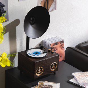 New Product Yearsstaycd Player Cd Player Retro Solid Wood Wireless Bluetooth Ins Same Album Disc