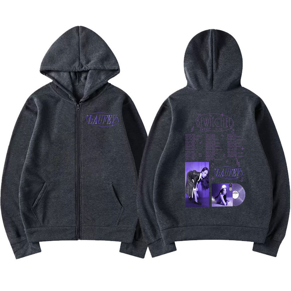 Laufey The Bewitched Tour 2024 Zipper Hoodie Fashion Harajuk