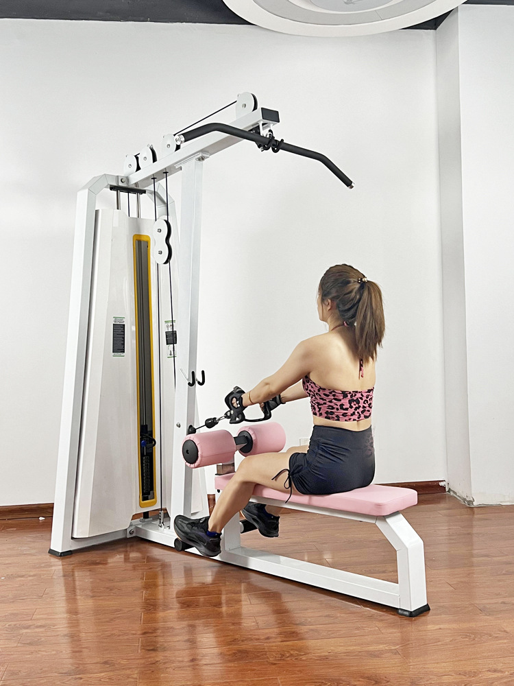 Máquina de entrenamiento de espalda con polea alta, equipo multifuncional de gimnasio, máquina de sentadillas hack, conjunto completo de gimnasio interior