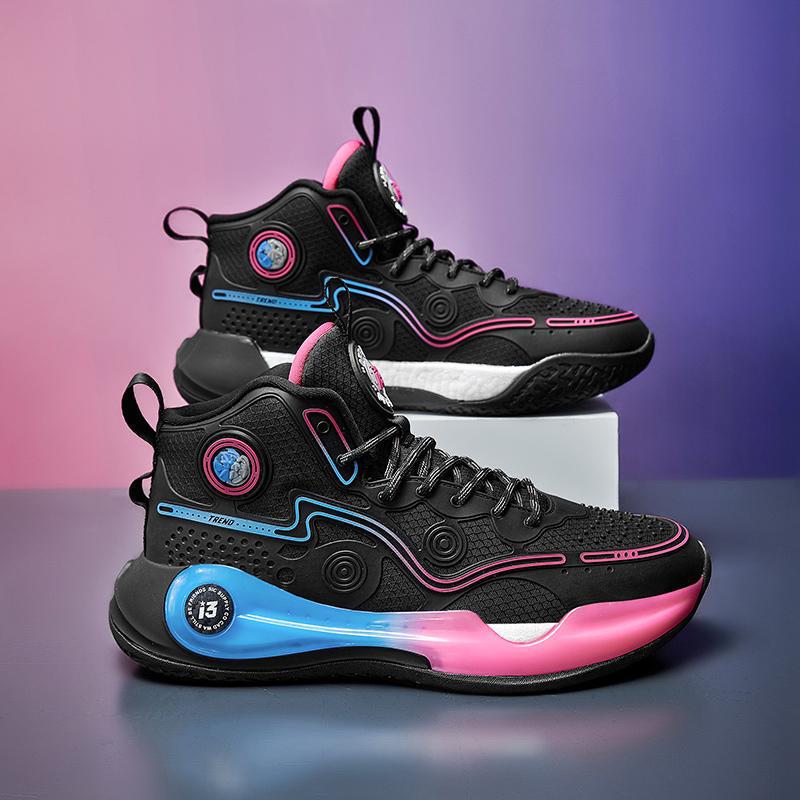 Iverson I3 Basketball Shoes Men's High-top Shock Absorption Breathable Wear-resistant Outdoor Cement Floor Sneakers Height-increasing Training Sneakers