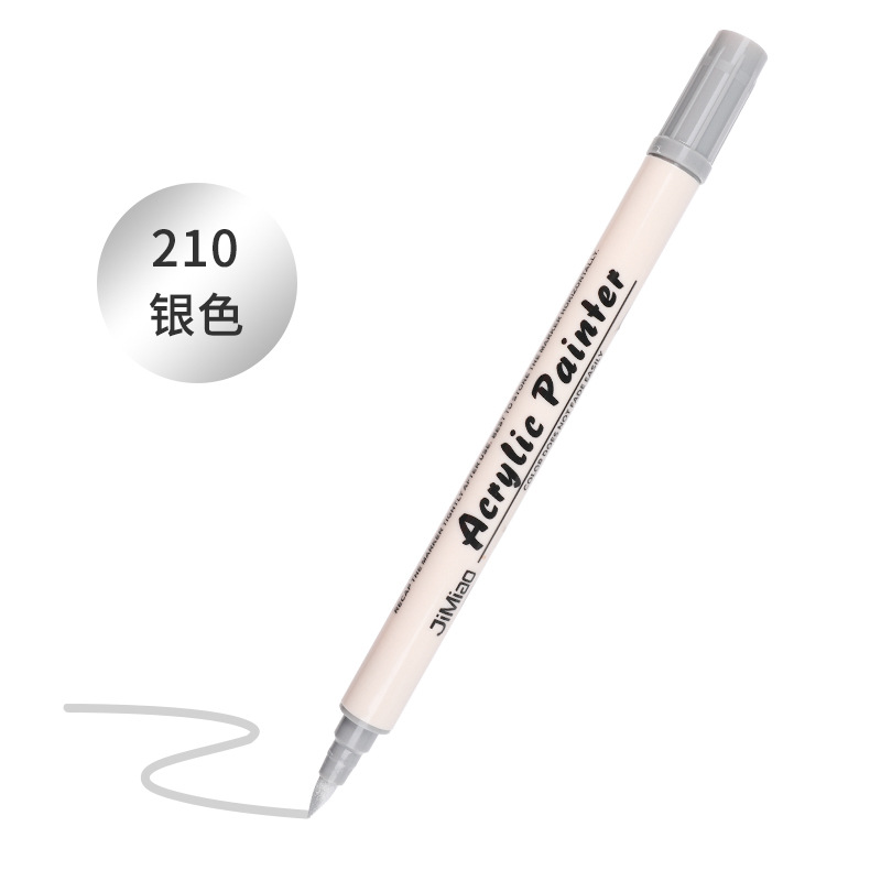 Marcador de acrílico nuevo núcleo de algodón pluma de doble cabeza 36 color marcador único al aire libre pintura acrílica acuarela pluma