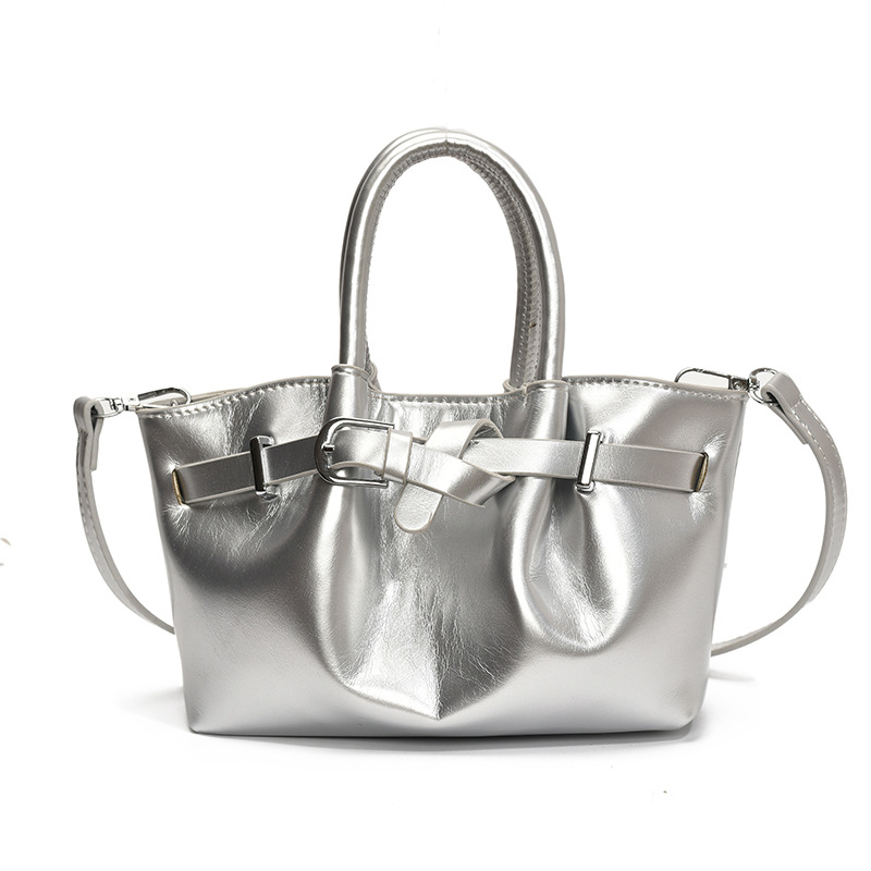 Bolsa de cubo de moda coreana 2025, nueva bolsa de hombro de moda nicho, alta sensación, bolsa de hombro de mujer.