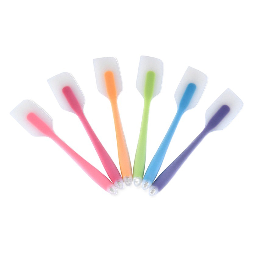 Translucent silicone scraper integrated kitchen baking tool cake cream spatula large small size silicone scraper baking