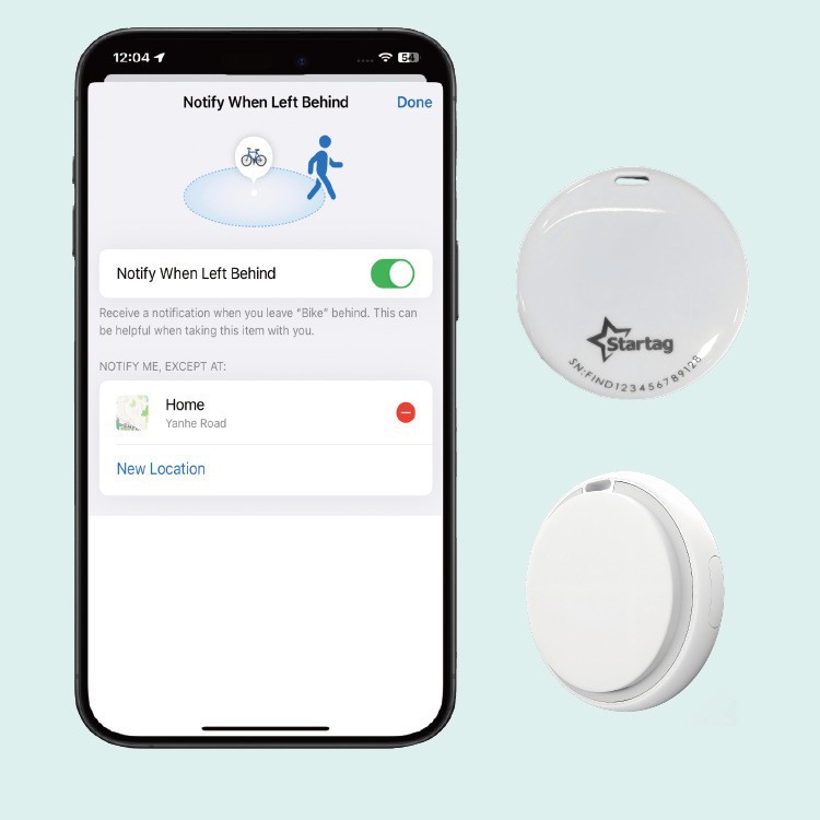 Çift Sistem Yeni Model Konum Belirlayıcı AirTag Uyumlu Sınırsız Mesafe Bluetooth Yuvarlak Konum İzleyici