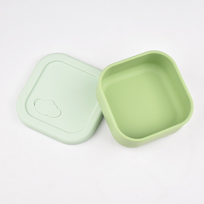 食品级硅胶午餐盒微波炉加热餐具学生便当饭盒家用饭盒保鲜收纳盒|undefined